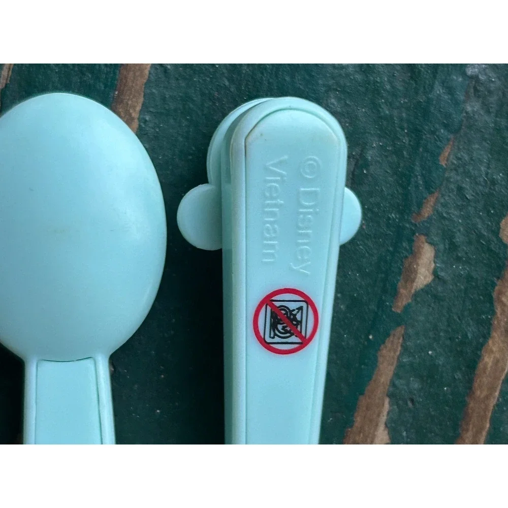 Disney Mickey Mouse Plastic Spoons blue Set of 2 Kids Utensils